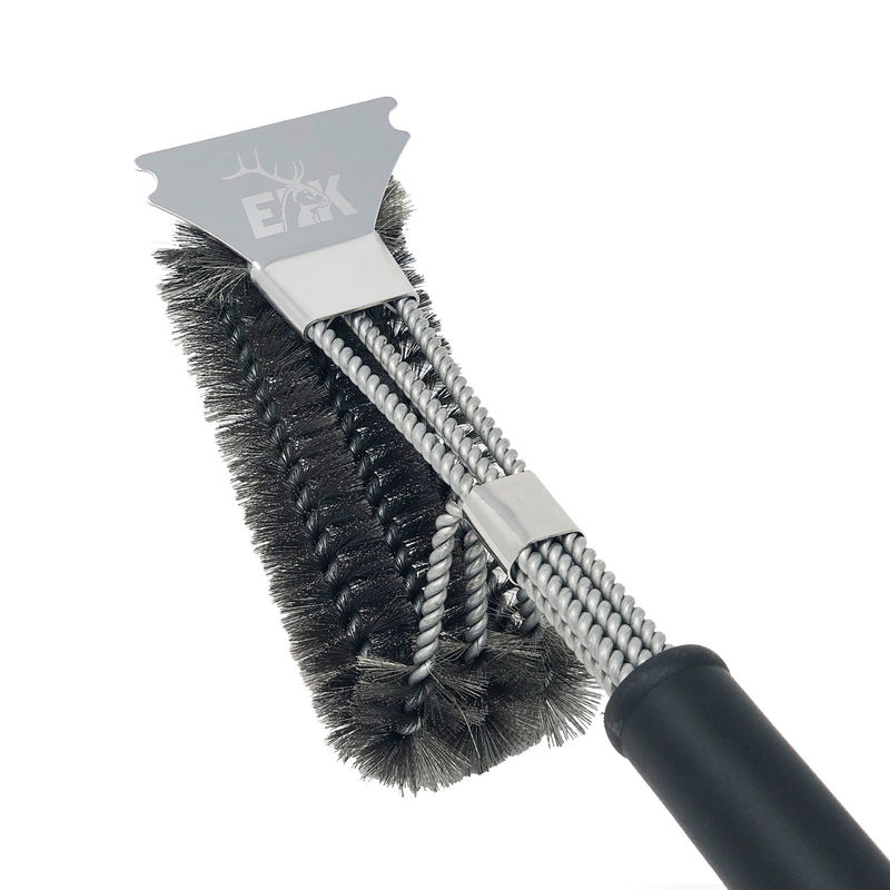 Grill Brush Bristle Free Grill Cleaner Brush with Scraper No Wire Brush  Bristle Free Safe Grill Brush for Outdoor Grill BBQ Scraper for Grill Brush
