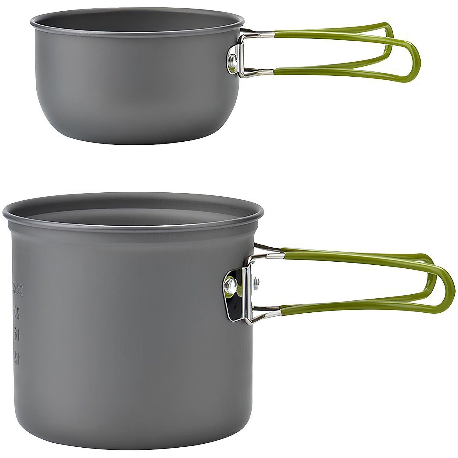 ELK Camping Cookware Stove Set - Compact, Lightweight and Portable Outdoor Cooking Kit with Non-Stick Pots - Stainless Steel Construction - Ideal for Camping, Hiking, Backpacking and Picnics