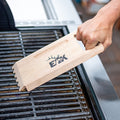 ELK Bristle-Free Grill Scraper - Natural Rubberwood BBQ Cleaning Tool for Grates - Ergonomic Handle, Multipurpose Grill Accessory - Ideal Gift for Outdoor BBQ Enthusiasts