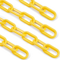 ELK Weatherproof Yellow Plastic Safety Barrier Chain Link for Events, Crowd Control, Construction and More (100 Foot Roll)