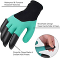 ELK Gardening Gloves with Claws - 1 Pair, Universal Size (Teal) - Quick Digging, Waterproof, Puncture Resistant