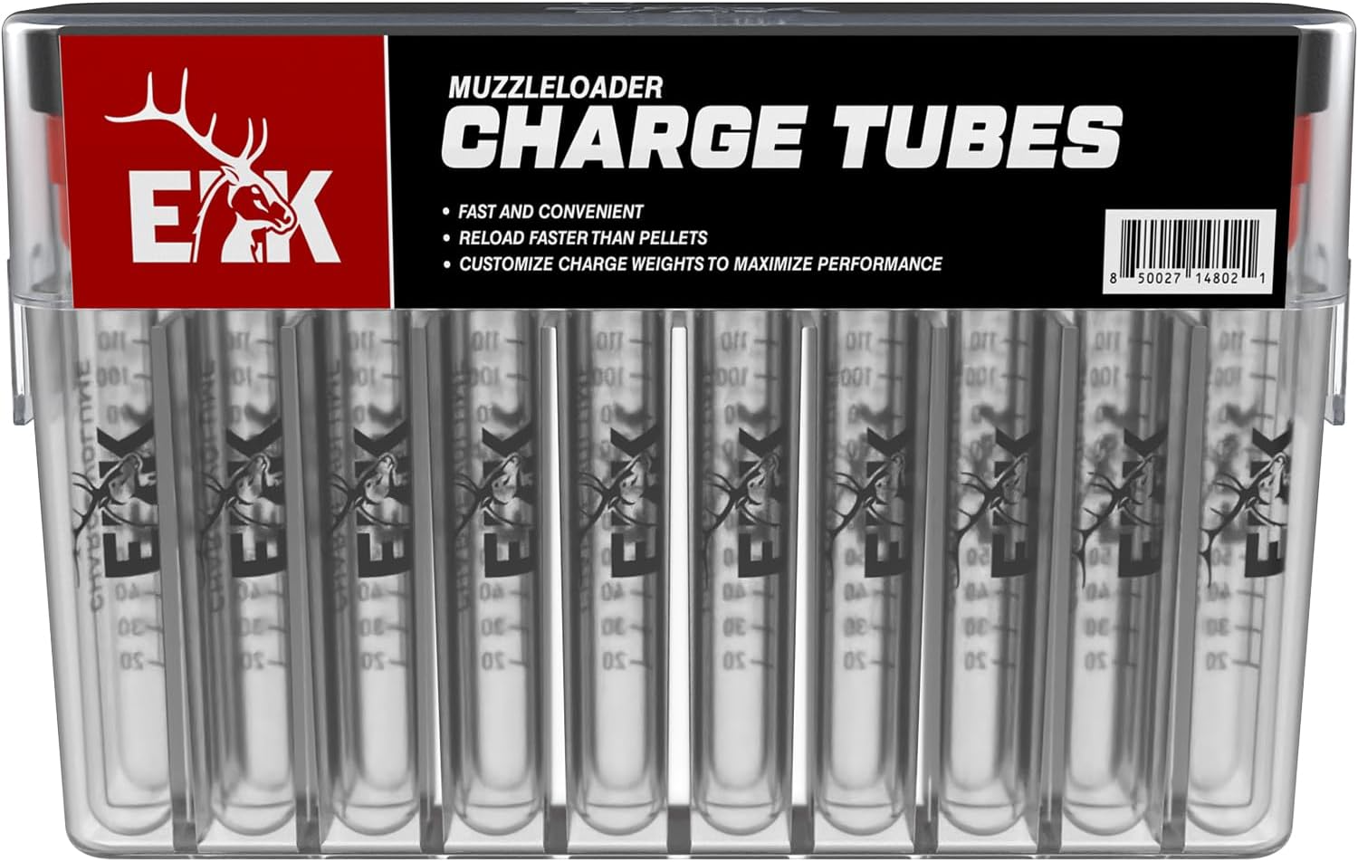 ELK Muzzleloader Powder Charge Measuring Tubes - Essential for Precision Shooting and Quick Reloads