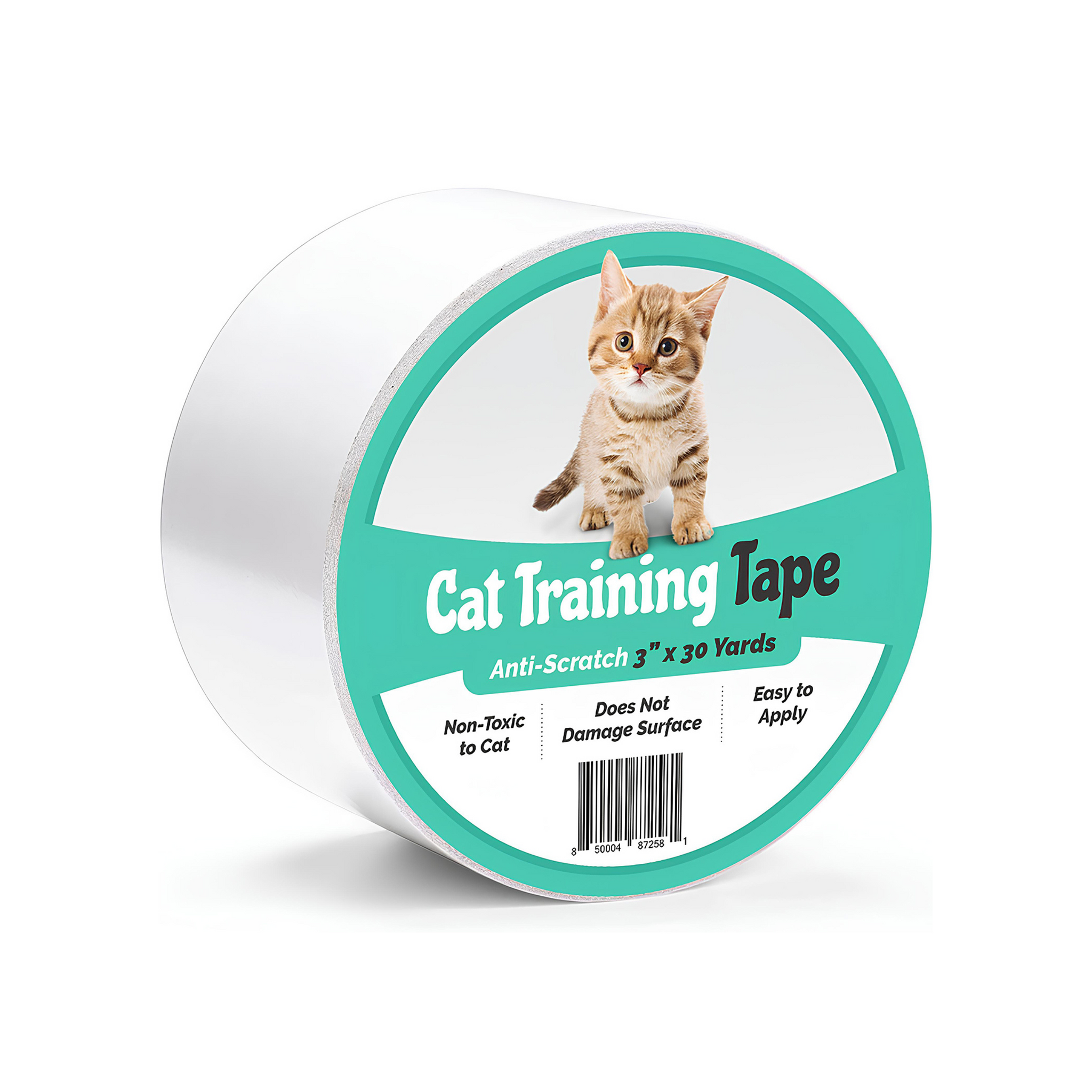 ELK Anti Cat Scratch Tape - Cat Training Tape - 100% Transparent Clear Double Sided Scratch Deterrent Furniture Protector for Couch, Carpet, Doors, Pet & Kid Safe - 3" x 30 Yards